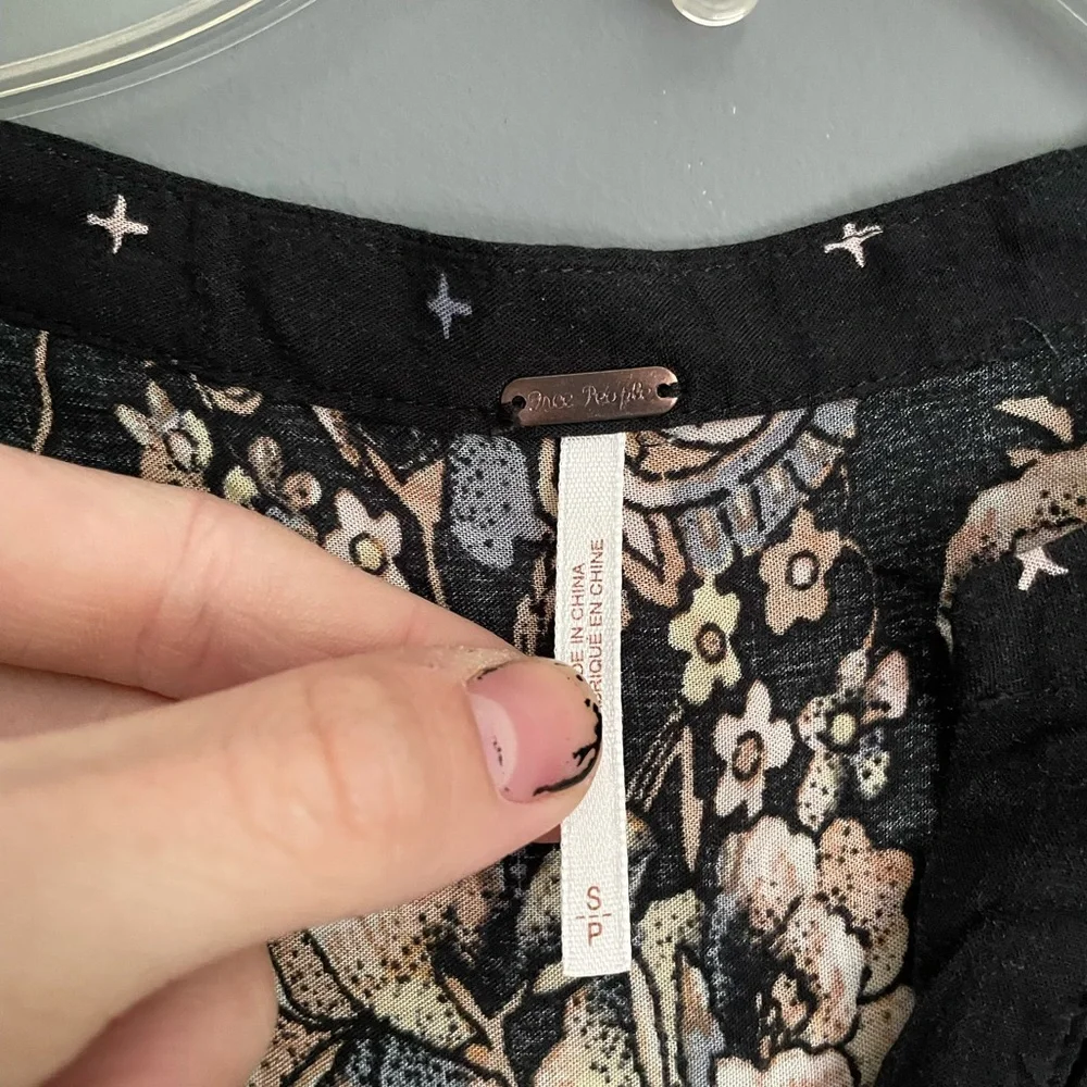 Free People Sierra Valley Printed Shirt Dress Womens Size Small - Picture 3 of 4